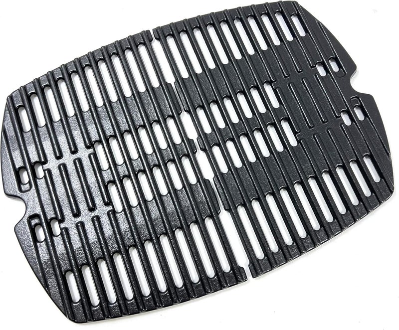 Direct Store DC140 7644 Cast Iron Cooking Grates for Weber Q100, Q1000, Q120, Q1200, Q1400, 516001, 516002, 50060001, 51010001, 51060001, Baby Q Gas Grill, Set of 2 (Small For Q100) - Image 1